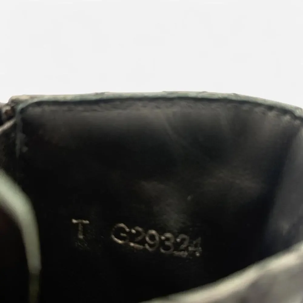 Chanel Quilted Leather CC Combat Boots in Black Lambskin